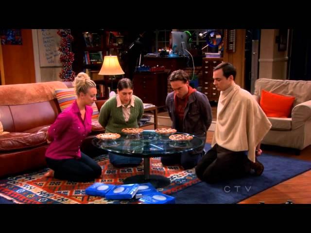 TBBT Game Night -  Where's Waldo, Wrestling, Kissing, Long Division and Pie Eating