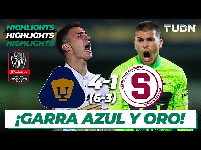 Highlights | Pumas 4(6)-(3)1  Saprissa | CONCACHAMPIONS - Octavos | TUDN