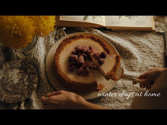 Slow Living Lifestyle | Farmcore Cottage Aesthetic | Baking Raspberry Ricotta Cheesecake Silent Vlog