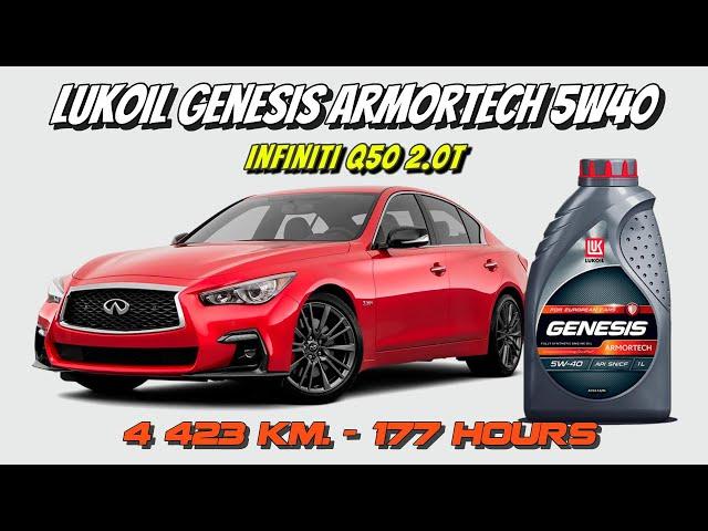 Lukoil Genesis Armortech 5w40 (отработка из Infiniti Q50 2.0T - 4 423 км., 177 моточасов).