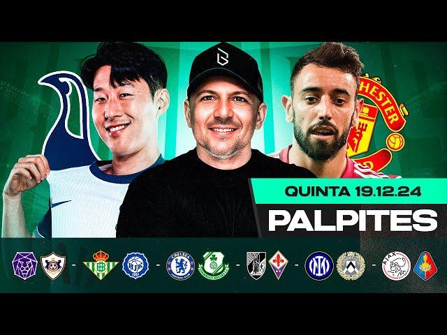 PALPITES DE FUTEBOL PARA HOJE 19 12 2024 (QUINTA-FEIRA) + BILHETE PRONTO | Boleiros Tips