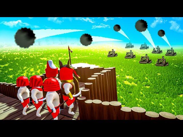 MASSIVE CATAPULT SIEGE! Protecting the Fort is IMPOSSIBLE! - ShieldWall