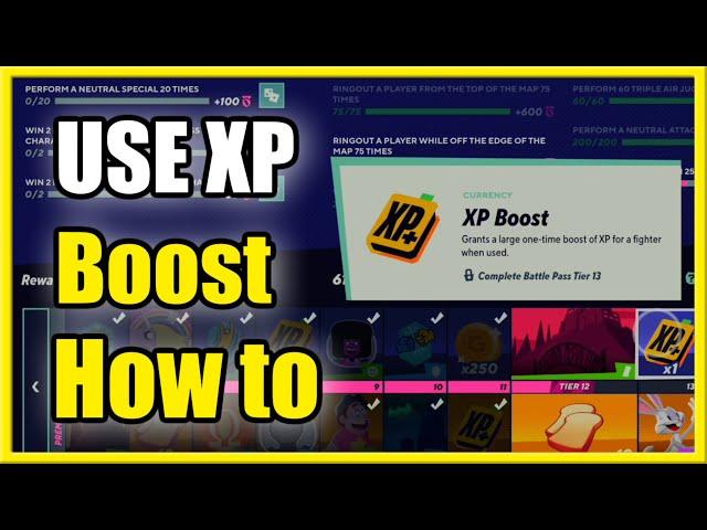 How to use XP BOOST to LEVEL UP Character Fast in MultiVersus