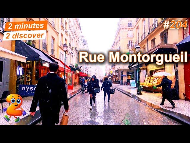 2 minutes 2 discover 204: Rue Montorgueil under the snow