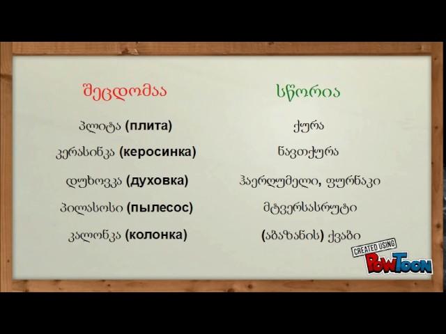 ბარბარიზმები. საყოფაცხოვრებო ტექნიკა