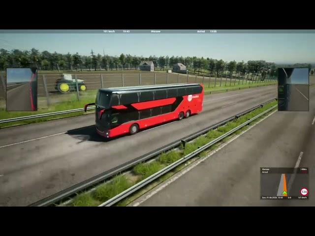 Fernbus Coach Simulator | Driving the Double Decker Setra | From Bialystok to Warsaw | My favourite