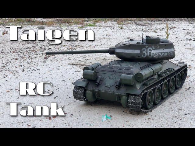 Taigen T34 RC Tank First Drive Outside