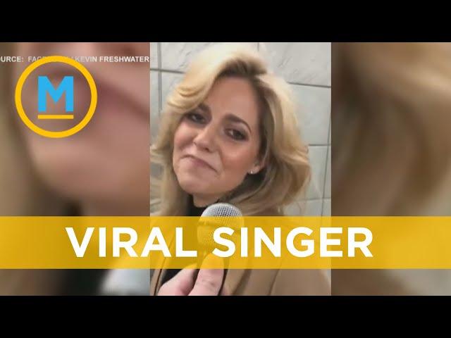 This unsuspecting subway singer has gone viral | Your Morning