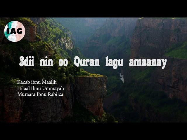 Qisadii Yaabka lahayd oo qabsatay Kacab ibnu Maalik oo QURAN lagu soo dajiyey.!! |Sh Saalax Mucalim|