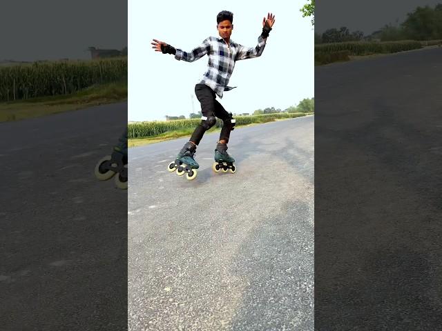 Shirtless Winter Skating Challenge ️ #skating #skater #skates #inlineskating #stunts