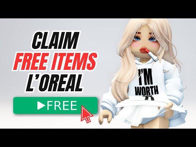 GET FREE L'OREAL ROBLOX ITEMS NOW! 