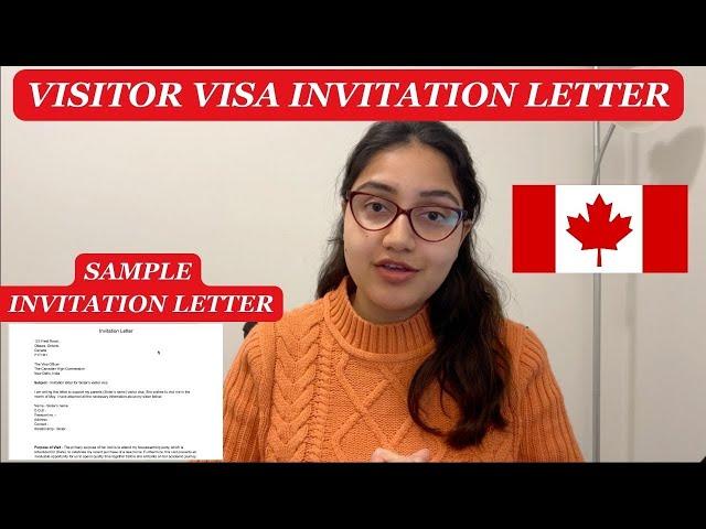 How to write Invitation letter for Canada Visitor Visa| Sample Letter Included| Letter Format