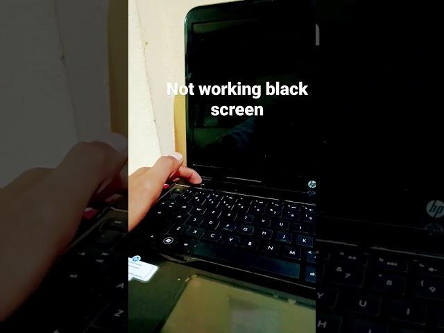 black screen problem hp laptop.              #laptop #laptopproblem