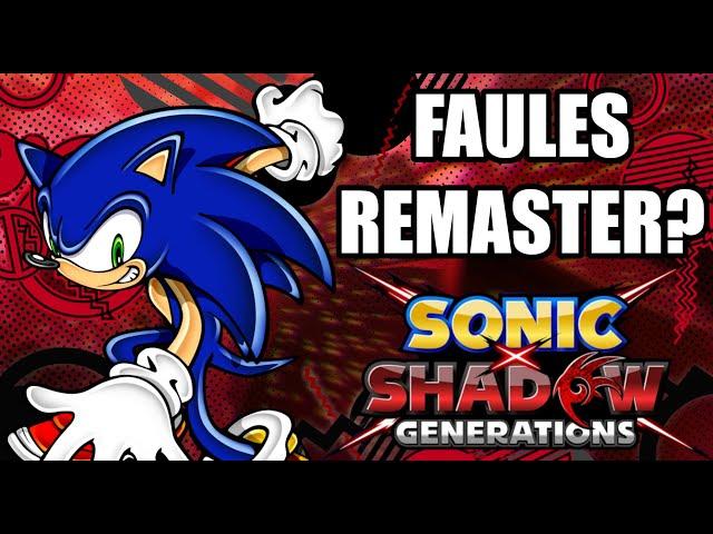 Sonic X Shadow Generations Review Teil 1 - Sonic Generations