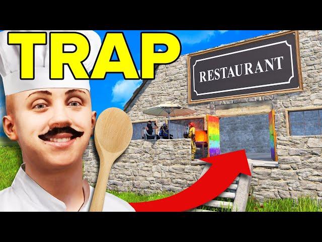 We built a restaurant trap base in Rust...