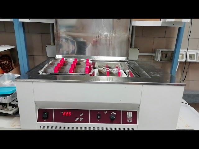 Preparation of water extracts at the IRET-CNR laboratory