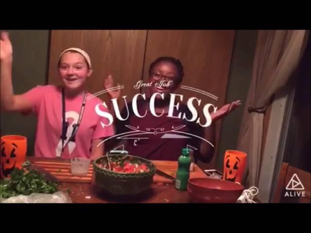 Emily Herbert and Ashley Simms Make Salsa!