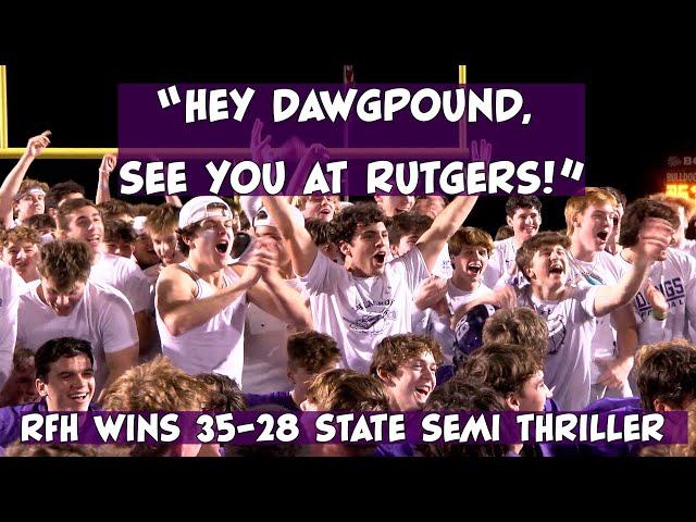 Rumson-Fair Haven 35 Willingboro 28 | Group 2 Semifinal | RFH Returns to State Finals!