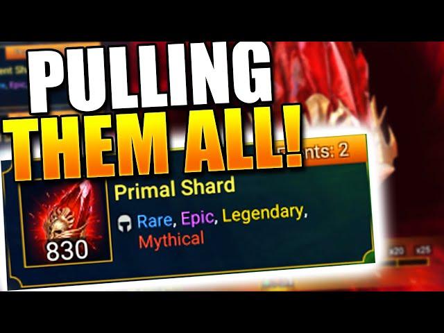  OVER $4000 IN PRIMAL SHARDS! | Raid: Shadow Legends