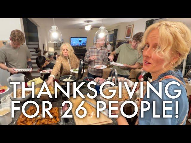 OUR BIGGEST THANKSGIVING EVER! #thanksgiving2024