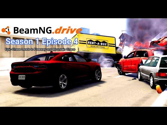 Beamng Drive Movie - High Speed (2024) | (S01E04) Epic Chase Leads to Highway and Mountain Chaos