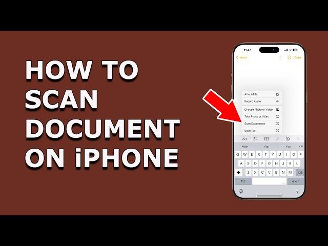 How to scan on iPhone 16 /16 Pro with Notes App | Scan document and make PDF on iPhone