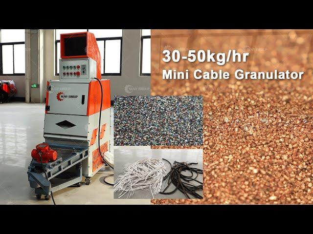 Maximize Copper Recycling: 30-50kg/h Mini Cable Granulator!