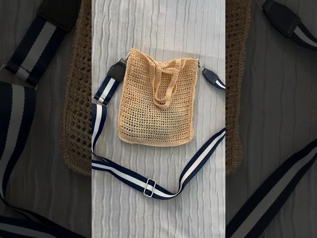 Просто добавь ремень Апгрейд вязаной сумки! #knitting #вязание #люблювязать #сумкакрючком