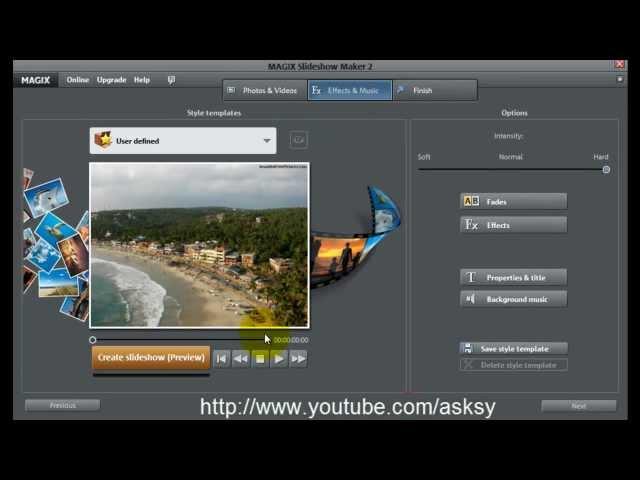 How to create a slideshow with music - Tutorial video