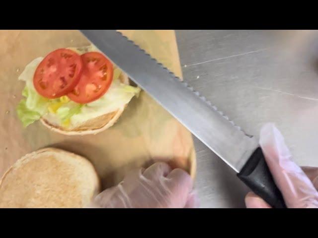 BK POV: Late Night Closing Shift At Burger King Making Sandwiches