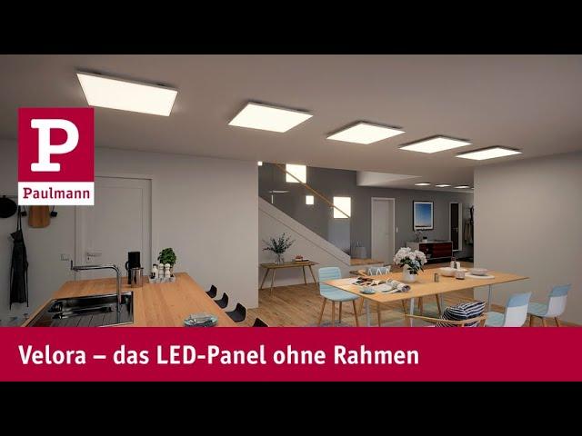 Velora: das rahmenlose LED-Panel für Wand & Decke