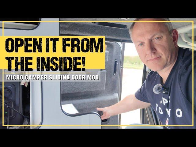 How to Modify Your Sliding Door | Micro Camper Modification