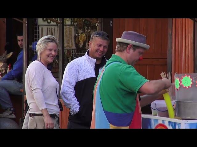 Pepe   street clown in Poland.Клоун на улице.Пепе.