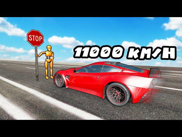 ️ NAJSZYBSZY SUPERSAMOCHOD KONTRA PRZESZKODY!? | BeamNG Drive |