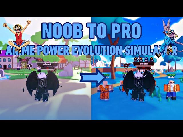 NOOB TO PRO (F2P) in Anime Power Evolution Simulator + Got RELIC & MORE!! Roblox