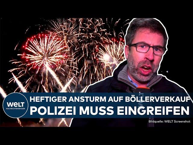 BREMERHAVEN: Get to the firecrackers! Heavy rush to sell fireworks! Police have to intervene