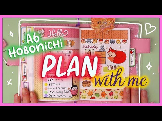 November YouTube Collab Loop: Cozy Vibes | Plan With Me - A6 Hobonichi Daily