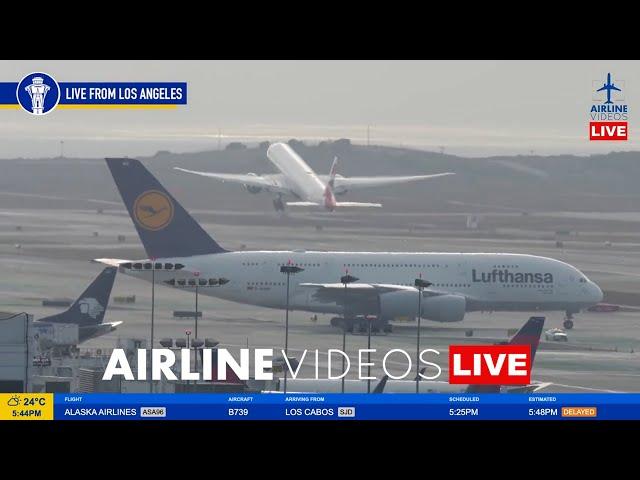 LIVE Los Angeles (LAX) Airport Plane Spotting