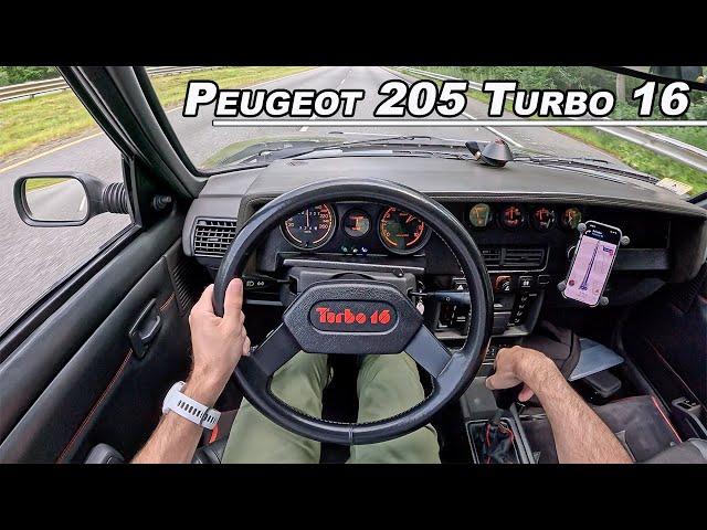 1984 Peugeot 205 Turbo 16 - Rare Group B Homologation Hot Hatch Drive (POV Binaural Audio)