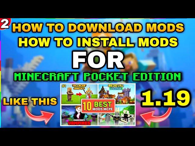 How To Install Mods in Minecraft Pocket Edition How To Install Mods In Mcpe 1.19+ Criptbow Gaming