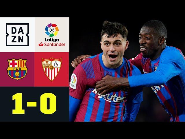 Pedri-Treffer reicht - Barca springt auf Platz 2: FC Barcelona - FC Sevilla 1:0 | LaLiga | DAZN