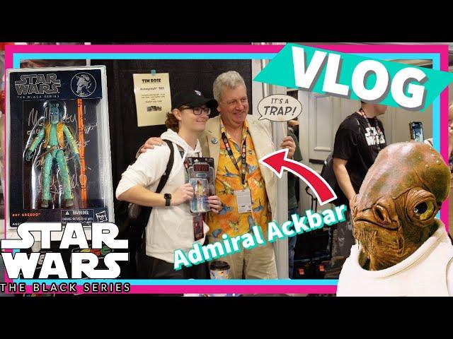 I Met Admiral Ackbar! Tons Of Great Black Series Finds At ICCCon 2024! | Lukeness Vlogs