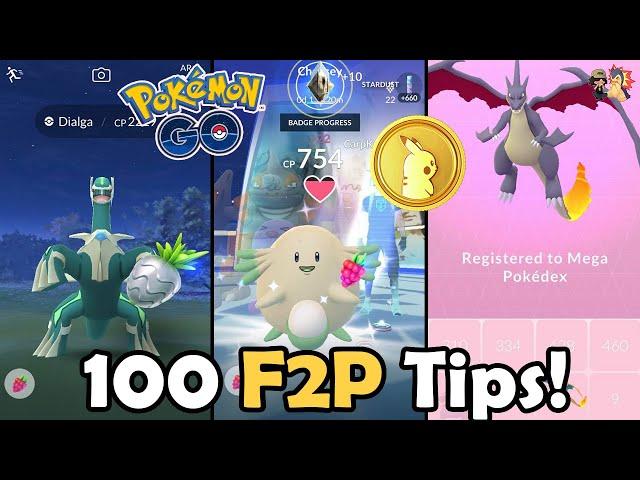 TOP 100 TIPS & TRICKS In Pokémon GO! | Free To Play (F2P) Guide | How To Play Effectively