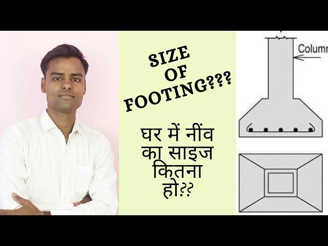 Footing Size for Residential Building | Tips for Foundation Size (Thumb Rule)| Er. Ravi Singh