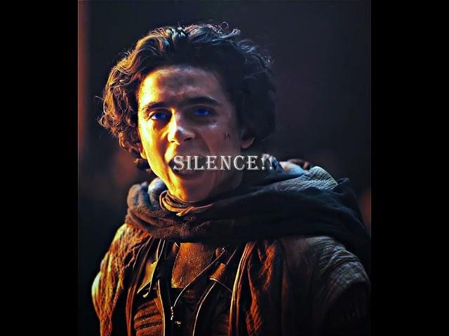 Paul Atreides | "Silence" | Dune: Part two | #1 Movie in the world #dune #paulatreides