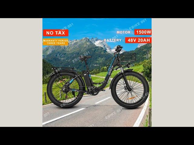 Review Ridstar MN26 Electric Bike 1500W 48V 20AH 2024