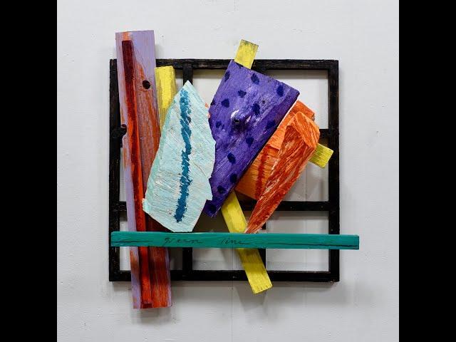 Larry Graeber - Green Line        22.5 x 19 x 7"       wood, paint, screws