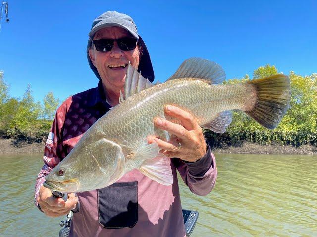 Barramundi Fishing the Haughton River Nth Qld Australia.