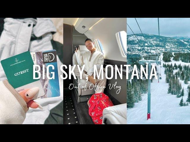 SKI TRIP VLOG ️ | BIG SKY, MONTANA | SKIING FOR THE FIRST TIME | OUT OF OFFICE VLOG