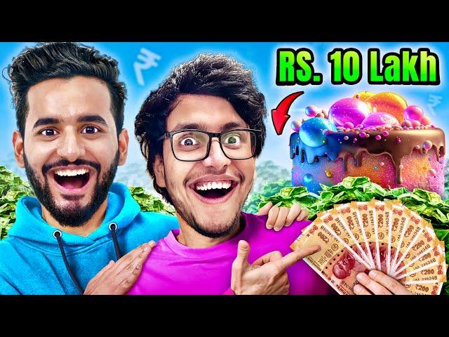 I Gave @triggeredinsaan  Rs10,00,000 BUT Only 10 Minutes to Spend it for his BIRTHDAY !!